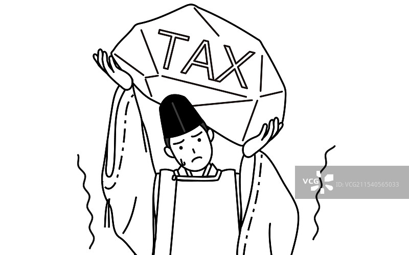 神社的祭司戴着烏帽子图片素材