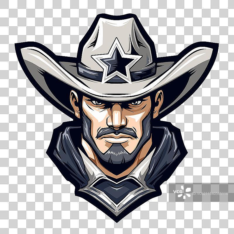 牛仔电子竞技标志图标贴纸logo图片素材