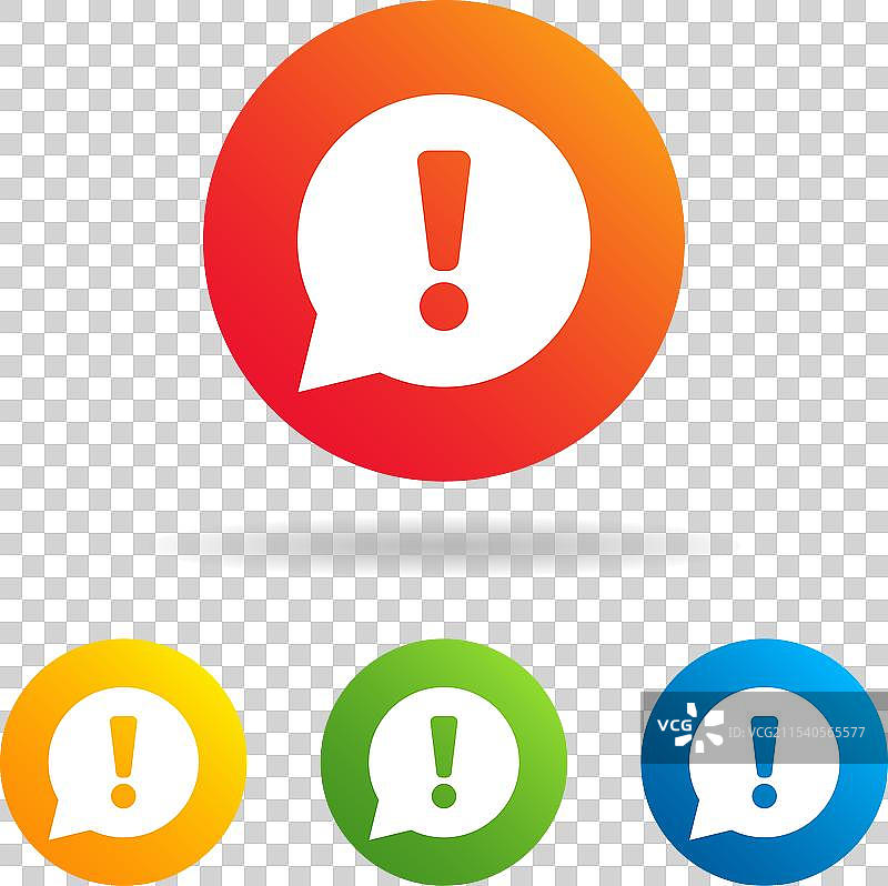 感叹号标志图标和注意符号图片素材