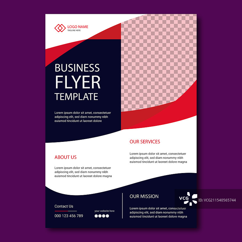 创意企业商务宣传单设计图片素材