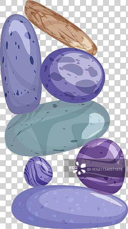 平衡石头金字塔图片素材