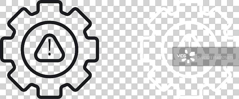 系统错误图标集技术故障警告图片素材