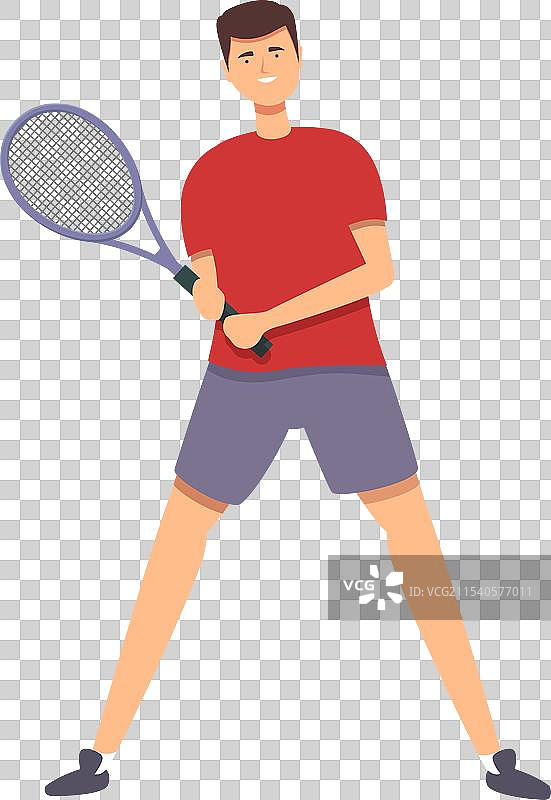 准备发球的卡通角色与速度球图标图片素材