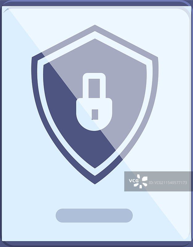 卡通风格的在线锁定图标，家长控制图片素材