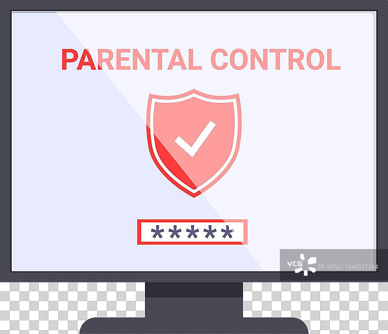 红色家长控制图标卡通遥控器图片素材