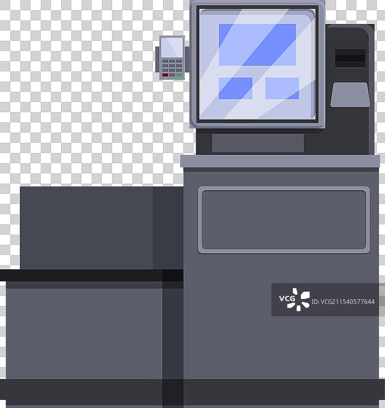 自助服务展示图标卡通杂货店图片素材