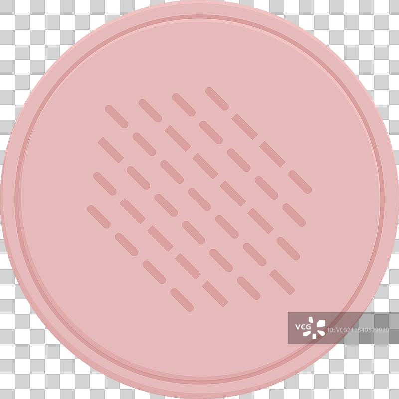 卡通化妆棉图标与面部化妆盒图片素材