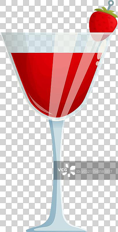 红色混合饮料图标卡通派对图片素材