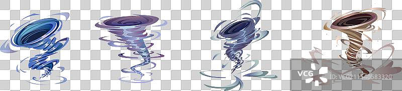 龙卷风卡通系列图片素材