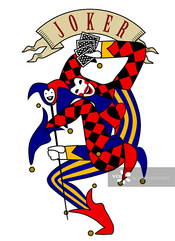 跳舞并微笑的小丑图片素材