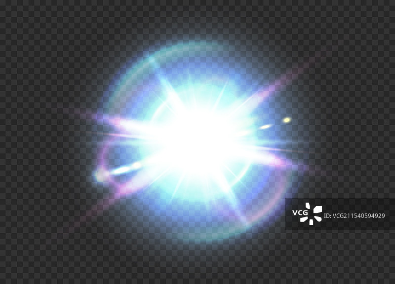 冬季阳光透镜光晕透明效果图片素材