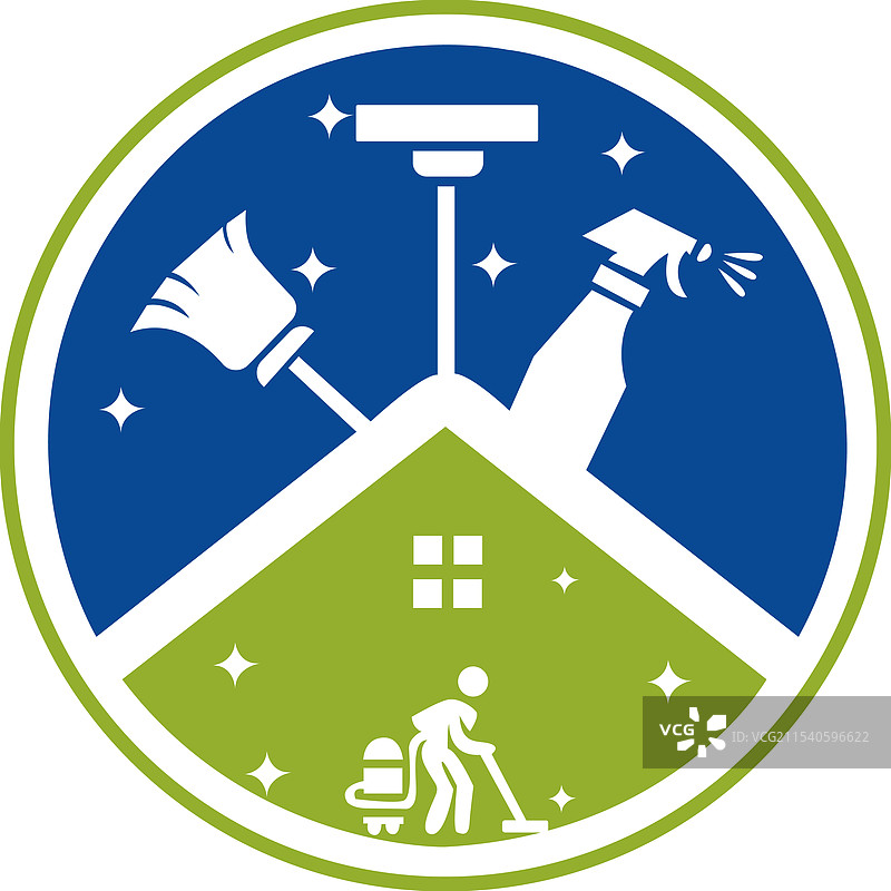 家居清洁专业设计标志图片素材