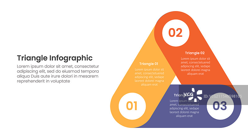 三角形基础形状信息图模板横幅图片素材
