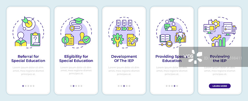 IEP流程入职移动应用界面图片素材