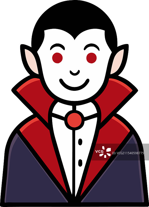 万圣节的吸血鬼卡通图片素材