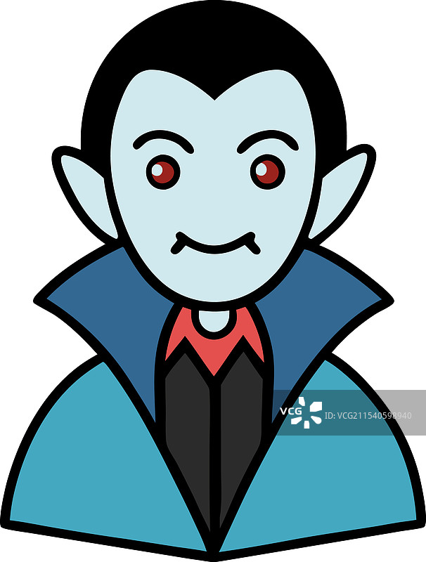 万圣节的吸血鬼卡通图片素材