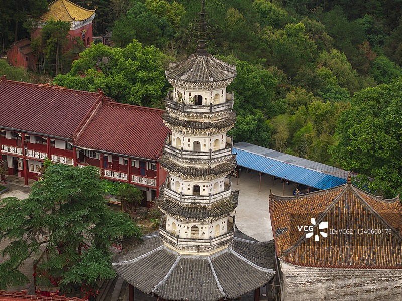 安徽省潜山市三祖寺觉寂塔图片素材