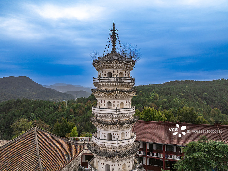 安徽省潜山市三祖寺觉寂塔图片素材