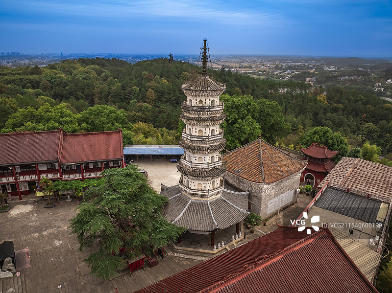 安徽省潜山市三祖寺觉寂塔图片素材