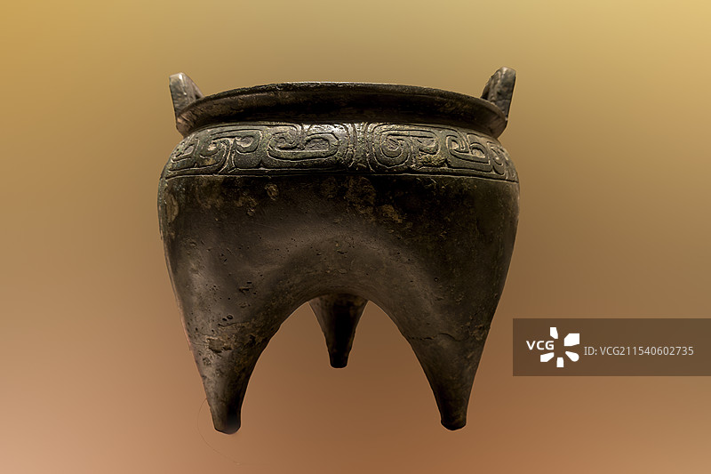 窃曲纹三足鬲，西周，苏州博物馆藏图片素材