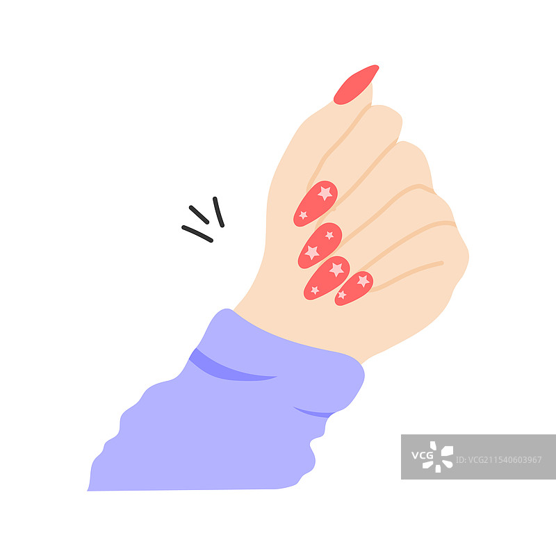 丙烯酸指甲图片素材