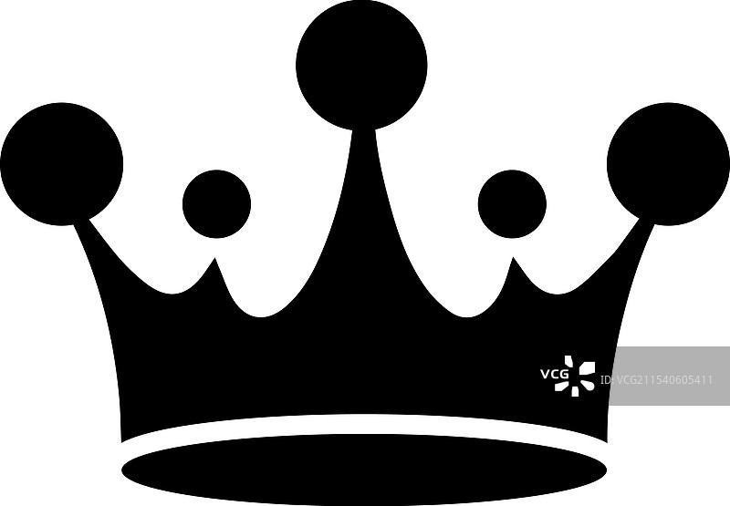 皇冠标志设计模板，孤立展示图片素材