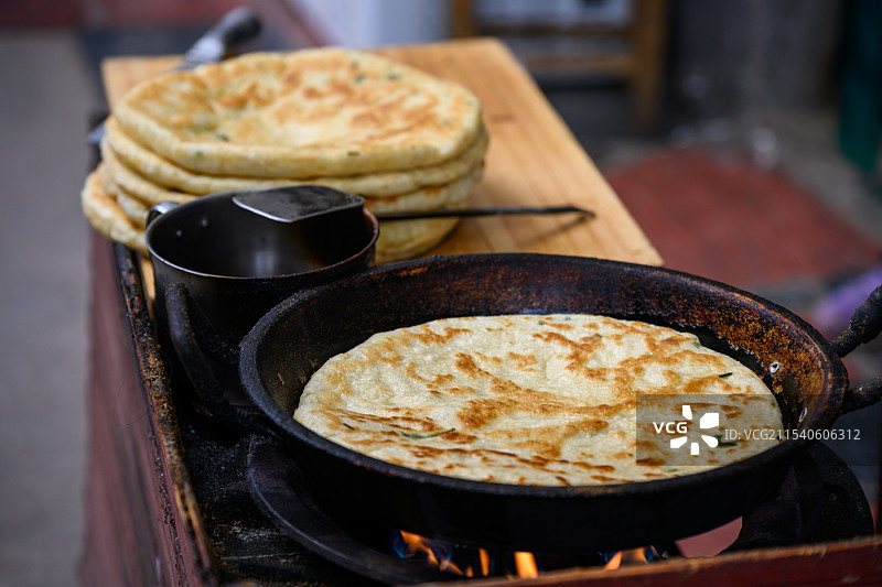 中国传统美食煎饼图片素材