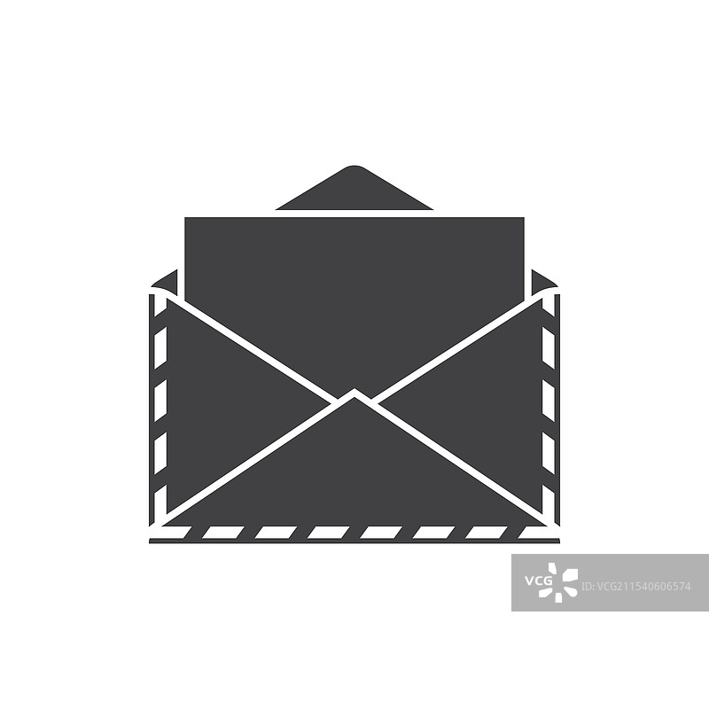 扁平风格的信封与信件图标电子邮件图片素材