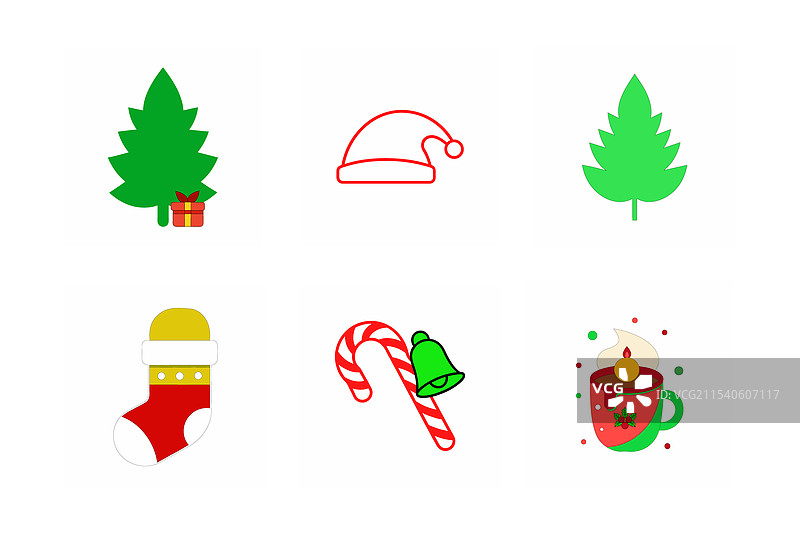 圣诞设计元素图片素材