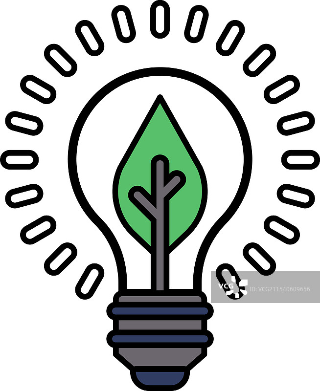 带叶子的灯泡图片素材