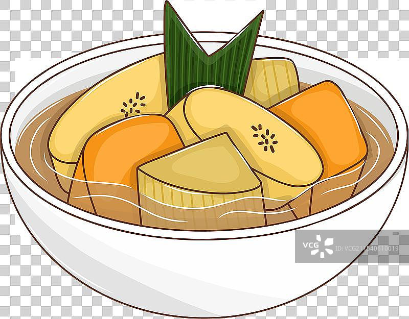 香蕉红薯果酱或香蕉红薯甜品图片素材