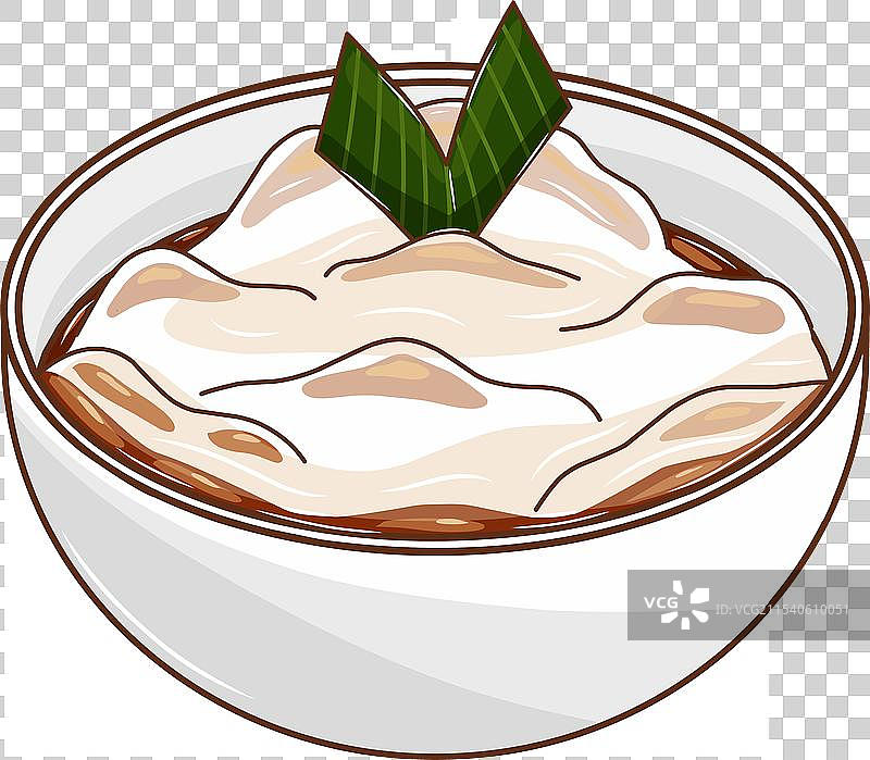传统印尼食物：椰浆米布丁图片素材