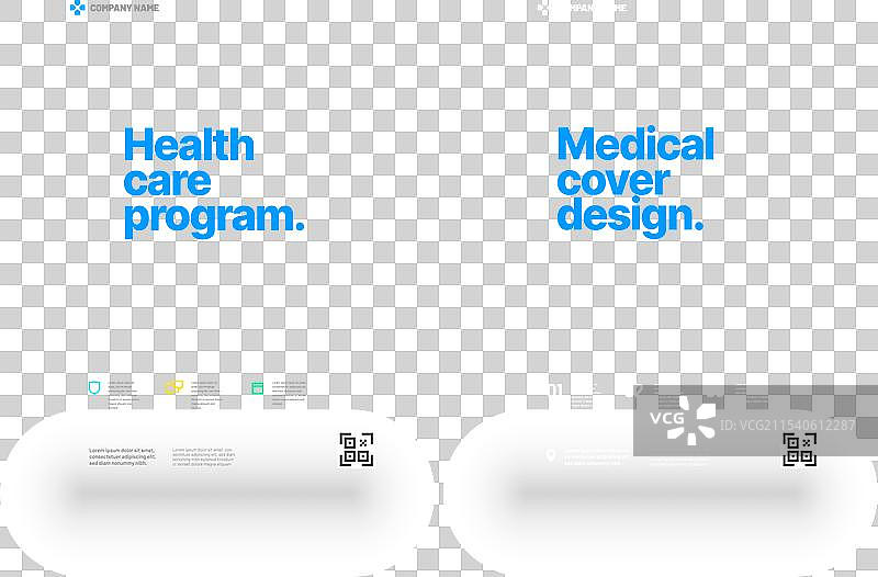 医疗项目封面设计与信息图片素材