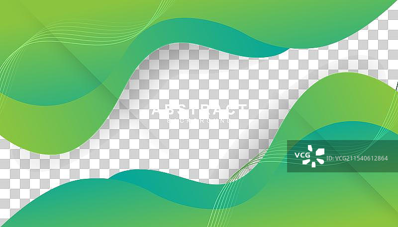 渐变绿色和蓝色的抽象几何图形图片素材