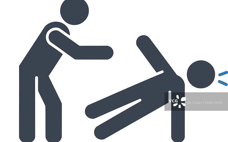 白色背景上的援助之手图标图片素材