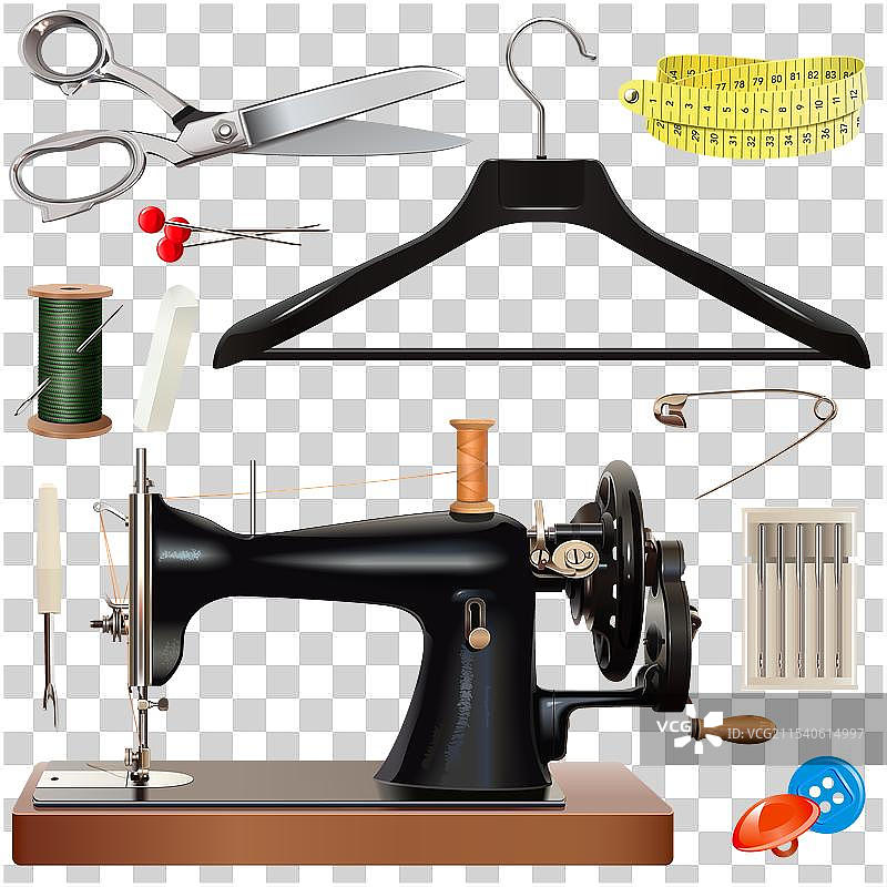 缝纫用品套装图片素材