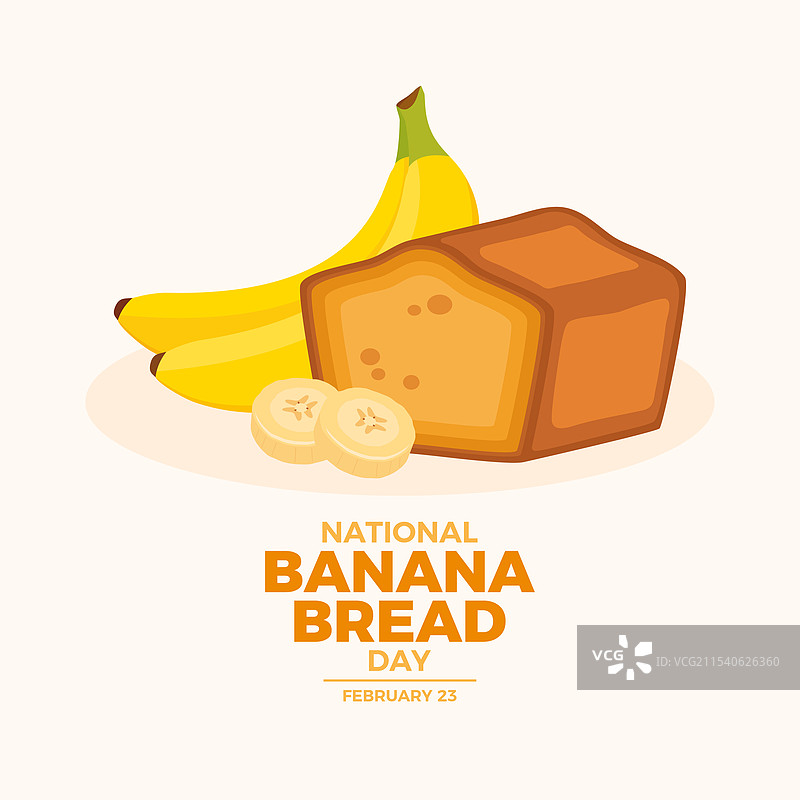 国家香蕉面包日海报图片素材