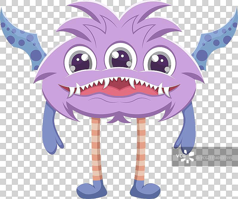 可怕又可爱的有翼怪物图片素材