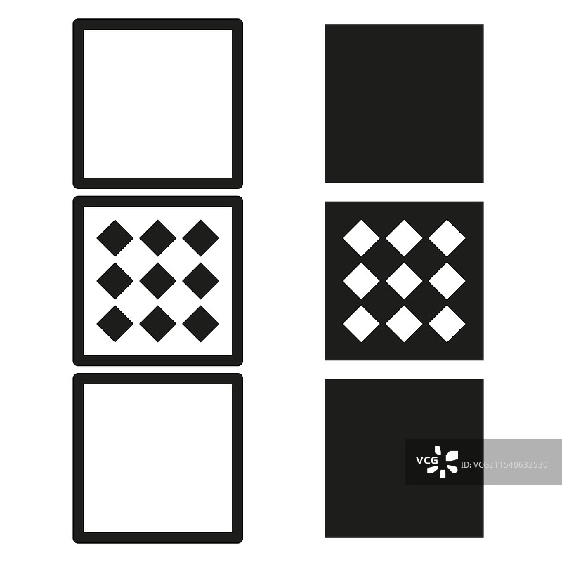 黑色方形图案图标几何网格符号图片素材