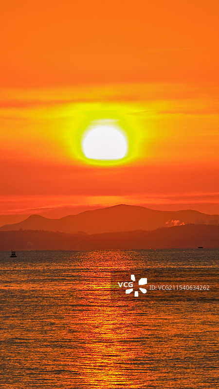 渔人码头日出图片素材