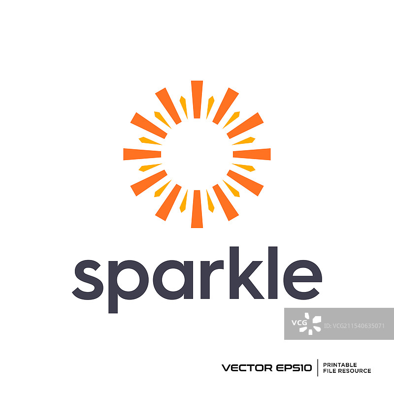 抽象烟花logo设计图片素材