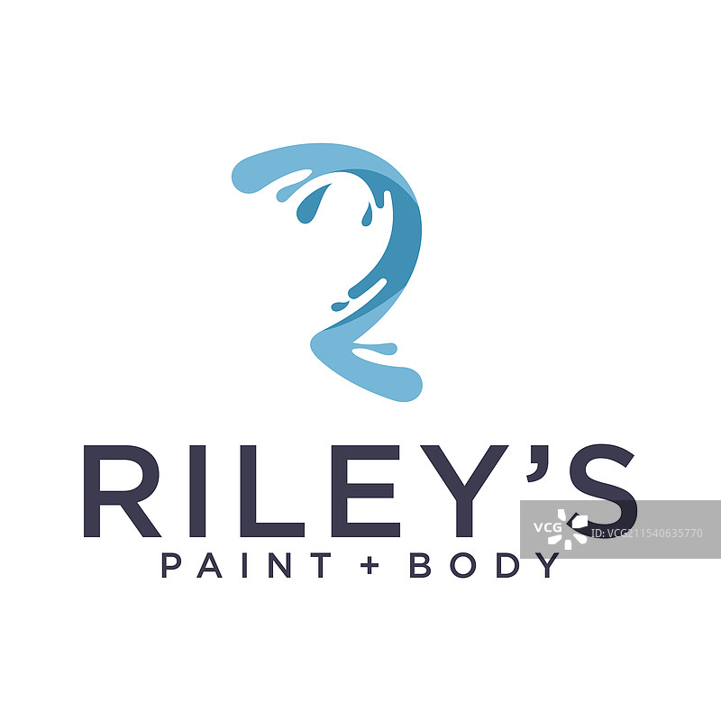 抽象的字母R设计图片素材