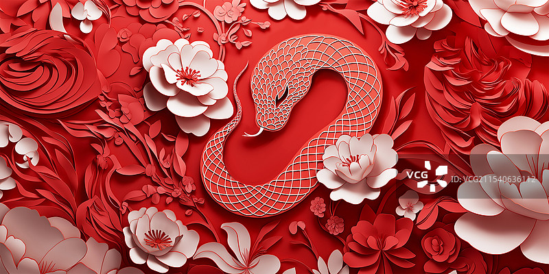 蛇年大吉图片素材