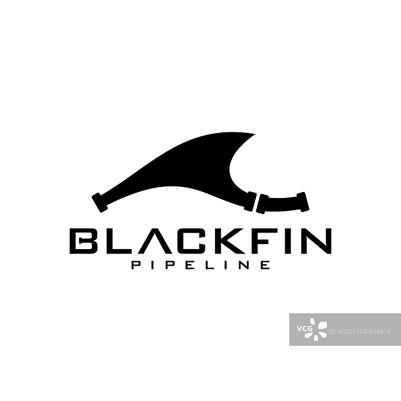 黑色鳍形标志图片素材