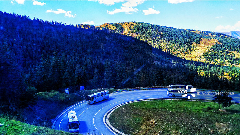 旅行途中景色图片素材