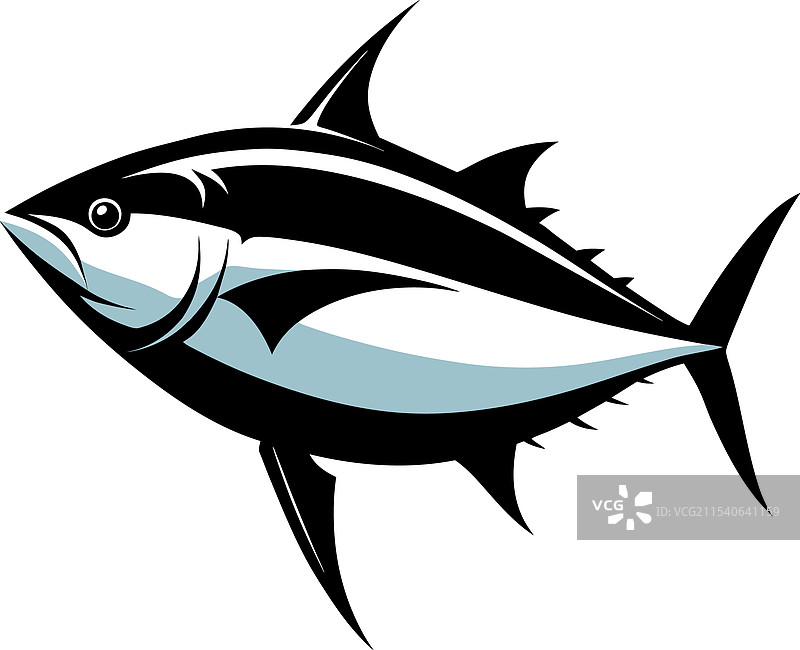 金枪鱼卡通吉祥物图片素材