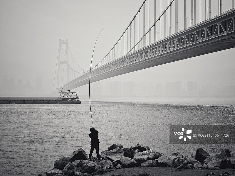 垂钓人（手机摄影）图片素材