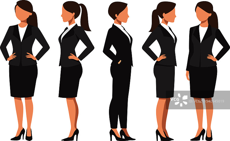 职业女性系列图片素材