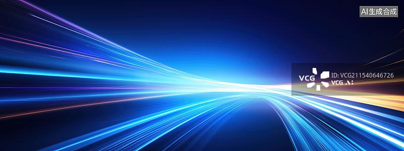 【AI数字艺术】蓝色道路图片素材