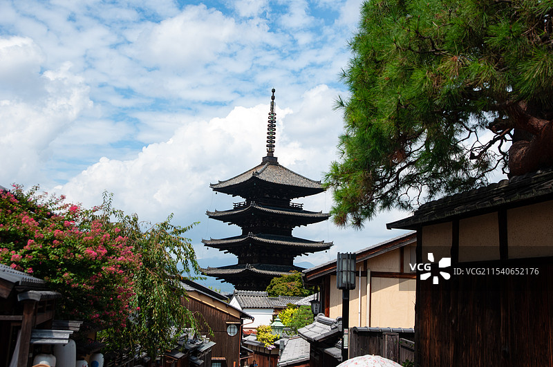 日本古典建筑京都清水寺图片素材